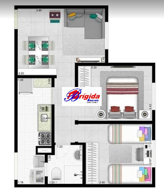 Apartamento à venda com 2 quartos, 45m² - Foto 12